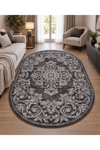 Mira Covor Living, Model 24016/196, Oval, Gri