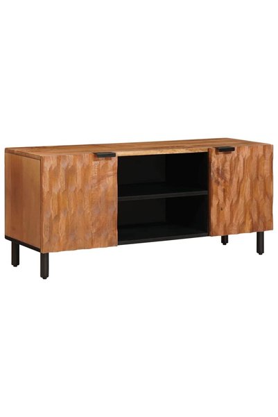 vidaxl Cabinet TV cu raft cu ușă Finisaj Acacia Maro 105 x 33 x 46 cm