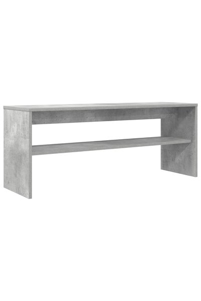 Generic Brand vidaXL Cabinet TV 100 x 30 x 40 cm Gri din beton Lemn prelucrat