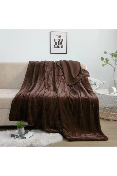 Truva Home Pătură Cocolino Pufoasă, Cu Blăniță | 200x230 cm | Pentru Pat Dublu