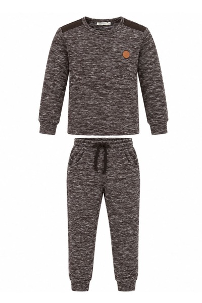 Ozmoz By Mukadder Özden Yumuşacık Kahverengi Kışlık Erkek Çocuk Pijama Takımı