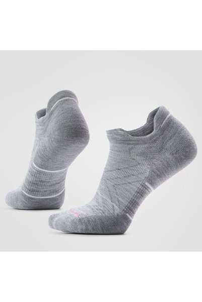 Smartwool Șosete Merino alergare Run - gri deschis/alb | Low Ankle | Targeted...
