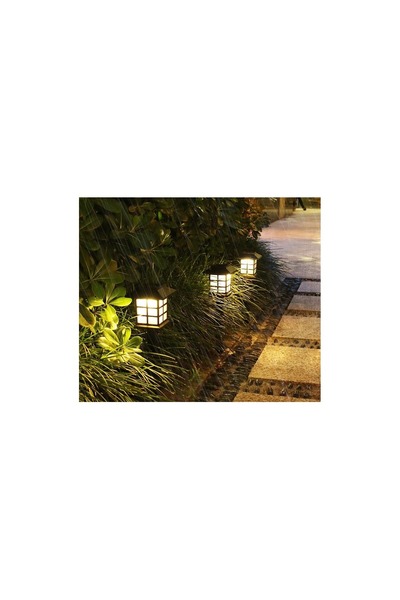 OEM Set 2 Lămpi Solare LED, Tip Felinar, pentru Grădină, 0.2W, IP65, Lumină A...