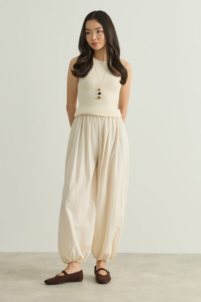 Merve Gültekin Linen Shalwar Trousers