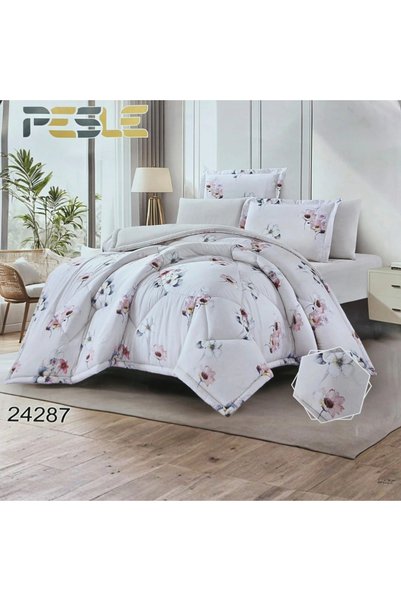 PESLE مفرش صيفي مشجر فاخر نفرين 6 قطع – تصميم 24287