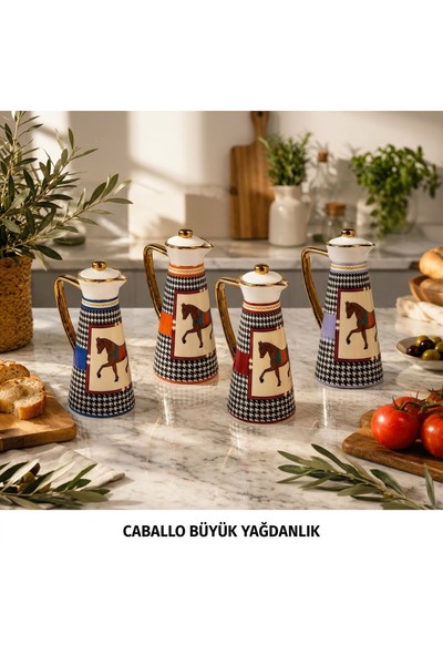 AROW CABALLO BÜYÜK PORSELEN YAĞLIK 1000ML