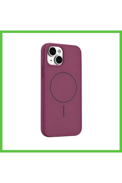 Generic Brand iPhone 15 Azus Magsafe Cover - Burgundy Vengners