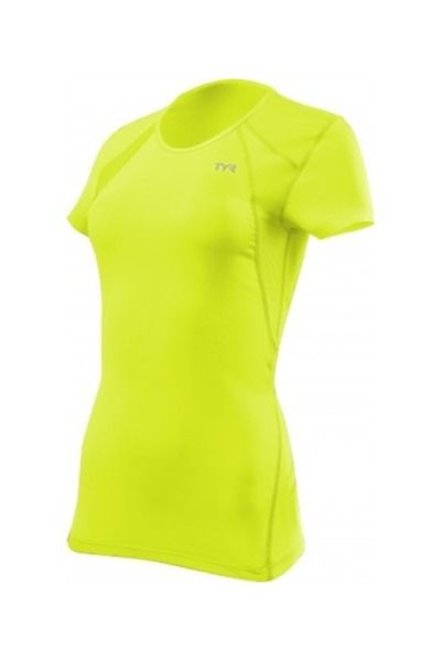 TYR Tricou alergare - All Elements Running W - galben fluo