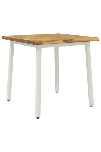 vidaxl Masa de dining cu margine vie 80 x 80 x 75 cm