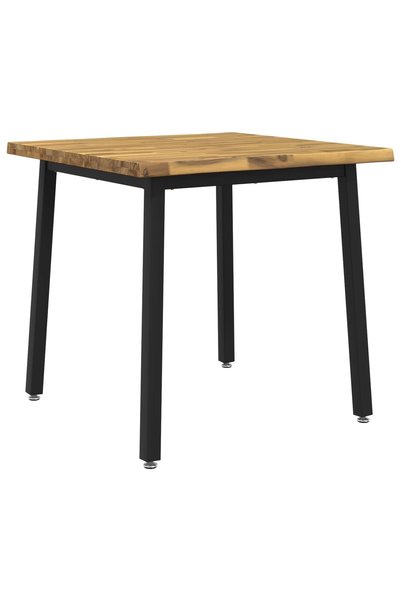 vidaxl Masa de dining cu margine vie 80 x 80 x 75 cm