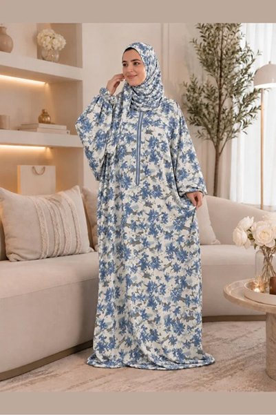 MAYAR 202 Muslim Women's Prayer Dress with Fringes - Loose and Comfortable Pr...
