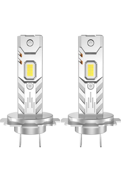 TERRIFI مصباح أمامي LED H7 بقوة 20000 لومن و60 واط و6500 كلفن بلون أبيض بارد،...