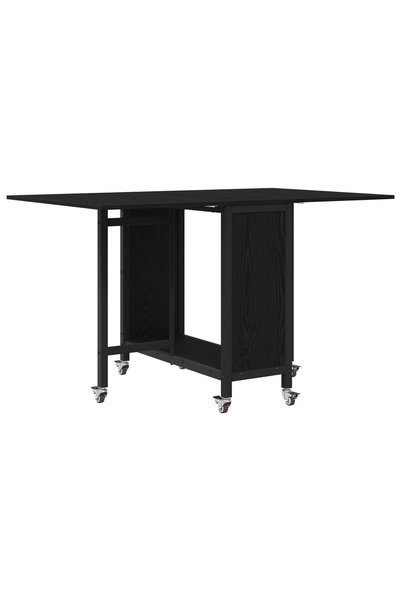 vidaxl Masă de dining pliabilă cu rotițe 130 x 80 x 76,5 cm