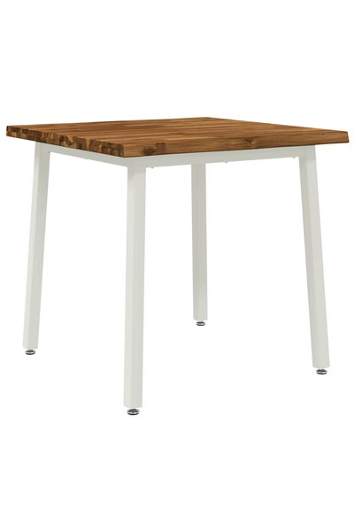 vidaxl Masa de dining cu margine vie 80 x 80 x 75 cm