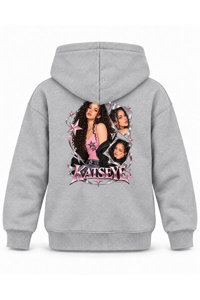 SVART WEAR Katseye Mirror Pieces Character Printed Children's Hooded Sweatshirt