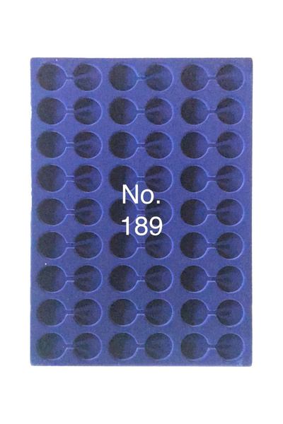 safe 189 Tava mare albastra pentru monede cu 54 locasuri de 29.5 mm