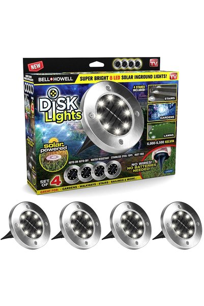 Generic Brand Set 4 Lămpi Solare LED pentru Grădină, 4 LED-uri, Senzor de Lum...