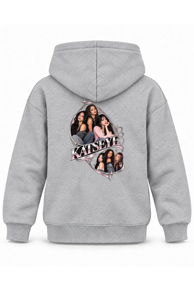 SVART WEAR Katseye Damla Ayna Editorial Printed Children's Hooded Sweatshirt
