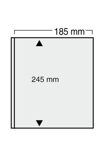 safe 5 folii negre, Variant, 1 buzunar fata si verso de 245 x 185 mm