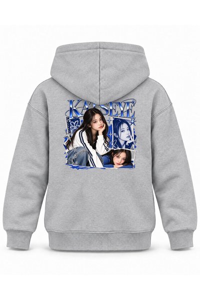 SVART WEAR Katseye Magazine Edge Graphic Printed Children's Hooded Sweatshirt