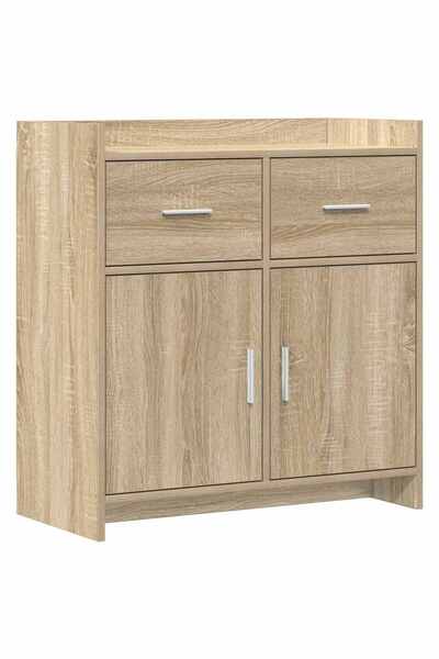 vidaxl Bufet Stejar Sonoma 75 x 36 x 80 cm Lemn prelucrat