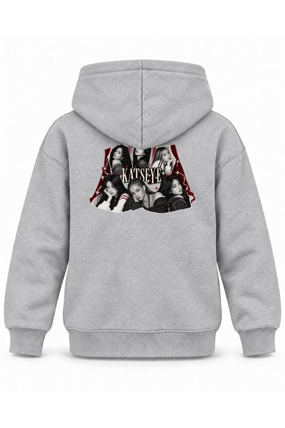 SVART WEAR Katseye Stage Curtain Archive Printed Children's Hooded Sweatshirt