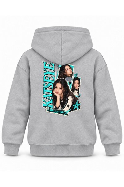 SVART WEAR Katseye Pul Collection Graphic Printed Children's Hooded Sweatshirt