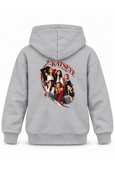 SVART WEAR Katseye Damla Ayna Stage Printed Children's Hooded Sweatshirt