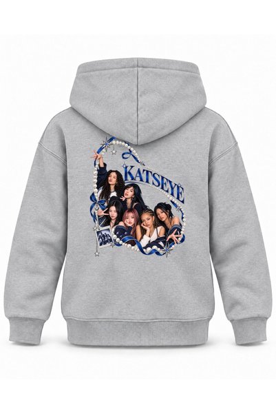 SVART WEAR Katseye Pearl Ring Stage Printed Children's Hooded Sweatshirt