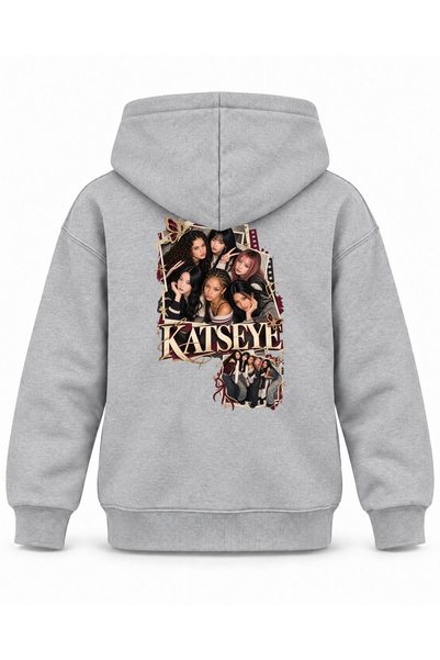 SVART WEAR Katseye Butterfly Clip Editorial Printed Children's Hooded Sweatshirt
