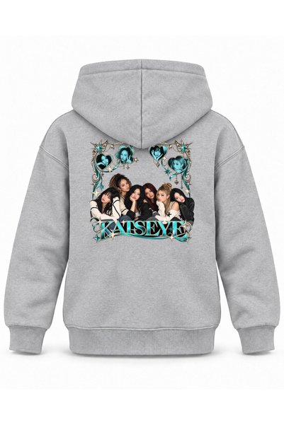 SVART WEAR Katseye Broken Frame Archive Printed Children's Hooded Sweatshirt