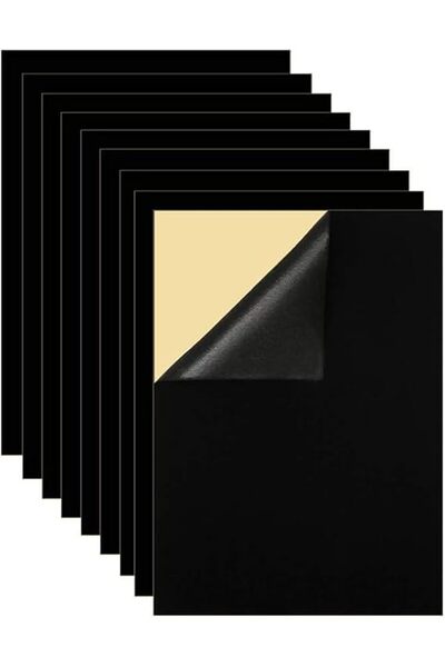 GENERAL 10 Pcs Self Adhesive Velvet Flocking Liner Sheet,Self Adhesive Flocke...