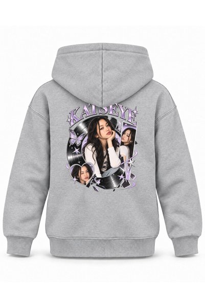 SVART WEAR Katseye Pickup Circle Graphic Printed Children's Hooded Sweatshirt