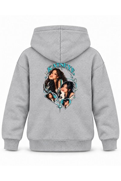 SVART WEAR Katseye Damla Ayna Character Printed Children's Hooded Sweatshirt
