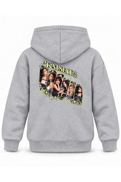 SVART WEAR Katseye Broken Frame Stage Printed Children's Hooded Sweatshirt
