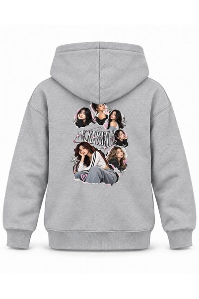 SVART WEAR Katseye Torn Atlas Archive Printed Children's Hooded Sweatshirt