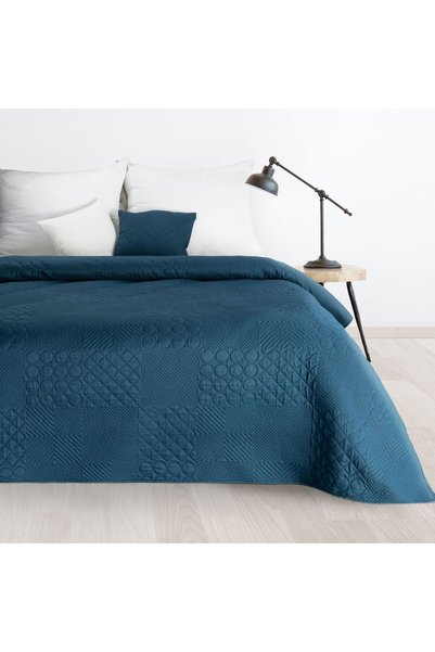 Eurofirany Cuvertura Pat Matlasata BONI Design Elegant cu Model Chenar, Tesat...