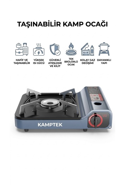 kamptek kamp teknolojisi Kamptek Taşınabilir Kamp Ocağı - Çanta Tipi Portatif...