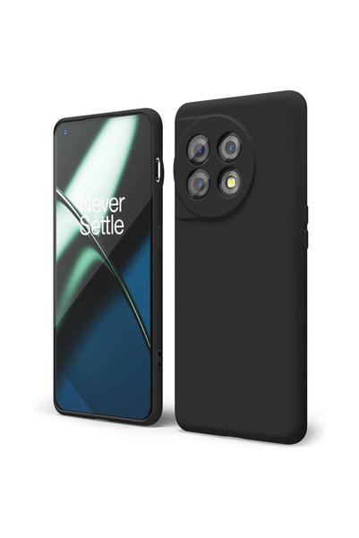 OEM Husă pentru OnePlus 11 5G Liquid Silicone, Protecție Antișoc, Negru