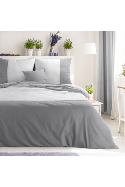 Eurofirany Lenjerii Novad Set 160X200 Cm, 2 Bucs. 70X80 Cm Alb