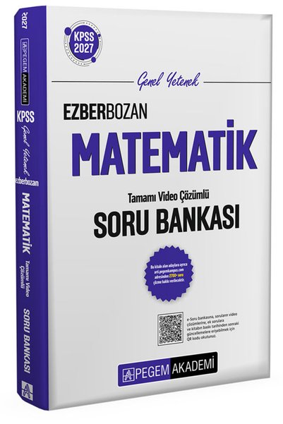 Pegem Akademi Yayıncılık 2027 KPSS Genel Yetenek Ezberbozan Matematik Soru Ba...
