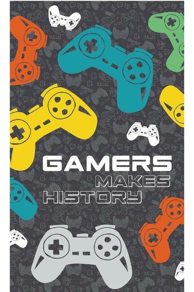 Detexpol Prosop de maini Detexpol, Gamers, bumbac, multicolor, 30x50 cm
