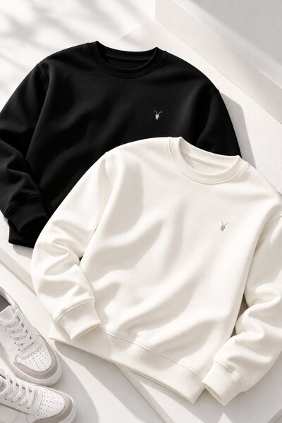 COMBİNE MİCHAİL Men's Crew Neck 2' Li Sweatshirt
