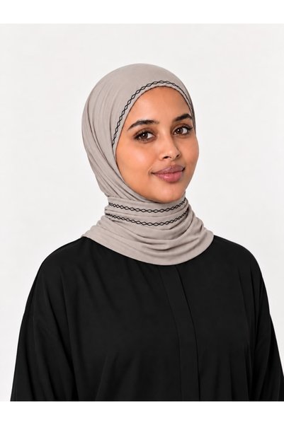 hudaly Embroidered Head Scarf Hijab