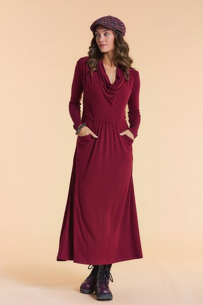 Los banditos Degaje Collar Pocket Long Sleeve Dress