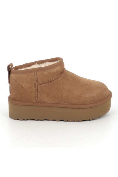 UGG Παιδικό Μποτάκι για Κορίτσι Classic Ultra Mini Platform Χρώματος Καφέ 115...