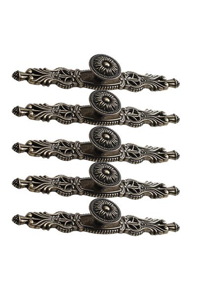 Noonedibs 5 buc. Mânere și mânere antice pentru dulapuri, mânere vintage pent...