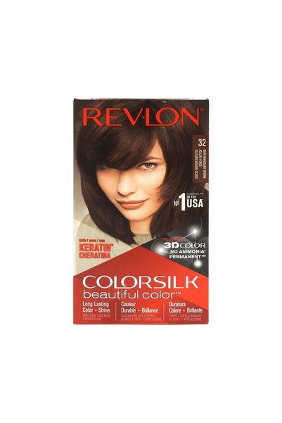 Revlon Vopsea de păr Color Silk 32 Dark Magahony Brown, 200 g