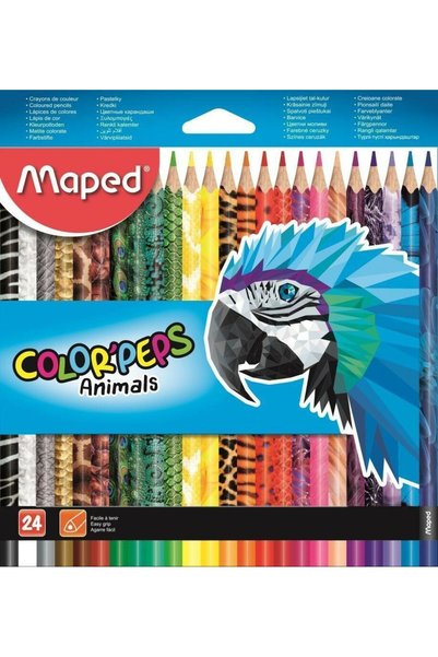 Maped Color'Peps Σετ Χρωματιστών Μολυβιών Ζωάκια 24 τεμαχίων_3154148322245