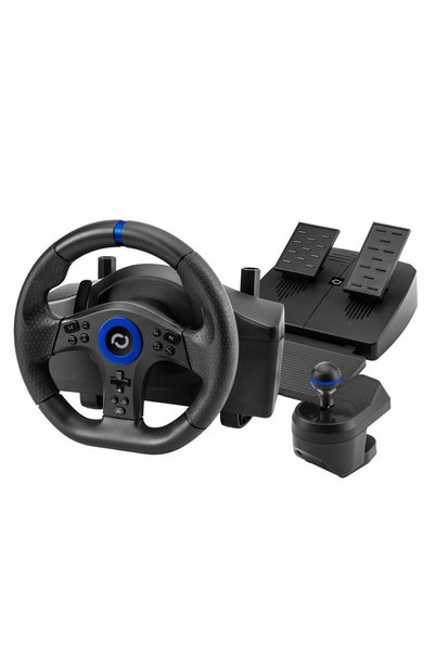 Blade BR5 Steering Wheel with Pedals and Shifter, Compatible with PS5 and PC ...